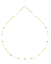 Gold Disc Station Necklace
