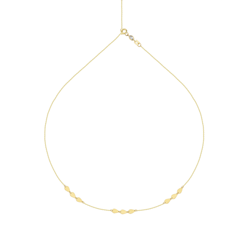 Vastgehouden in gouden ketting