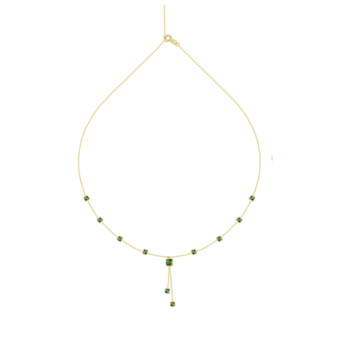Smaragden Pad Ketting