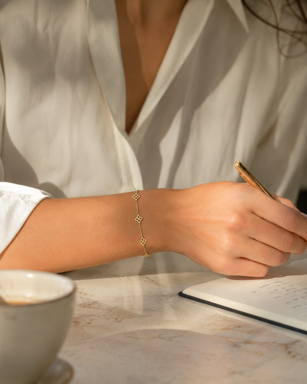 Quatrefoil Station Bracelet