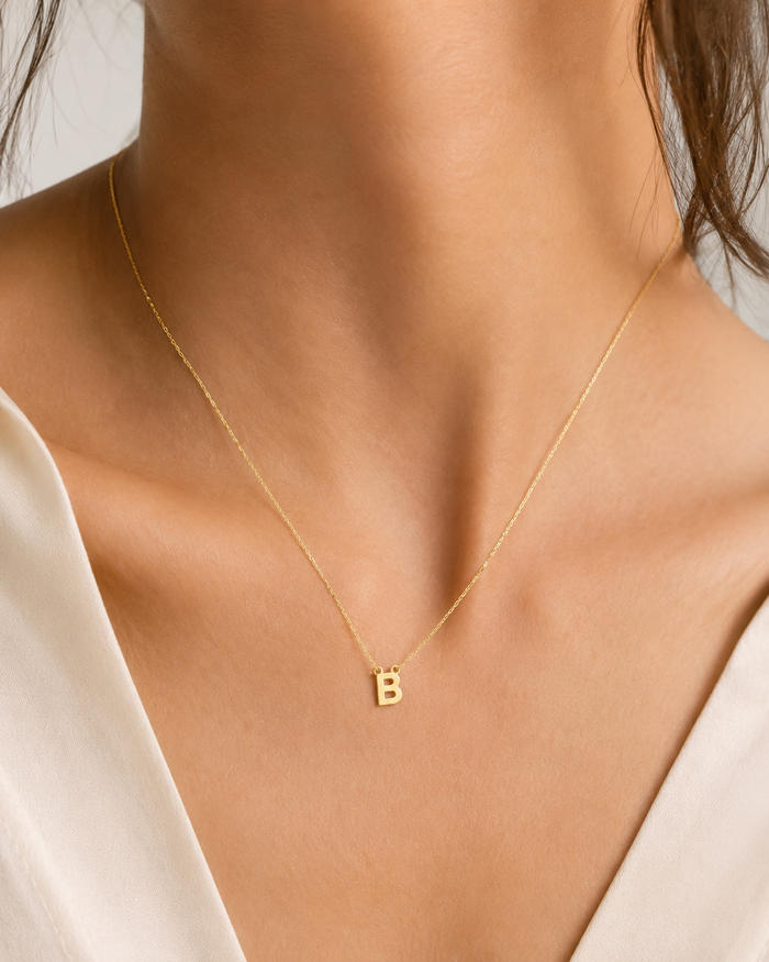 Essential Initial Letter Necklace