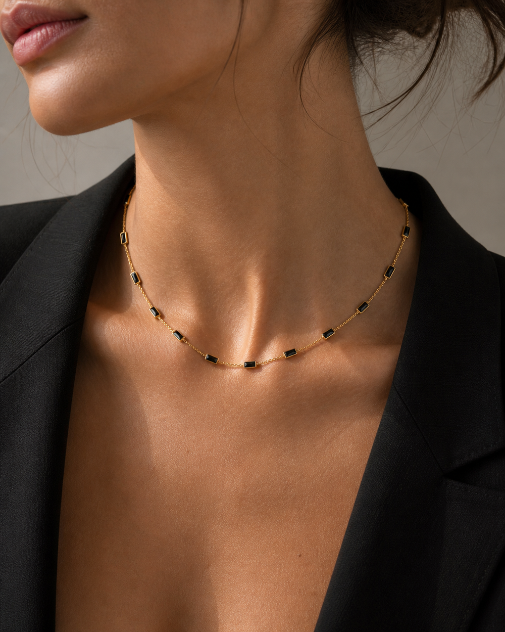 Midnight Line Necklace