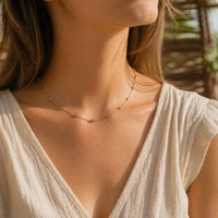 Amethyst Line Necklace