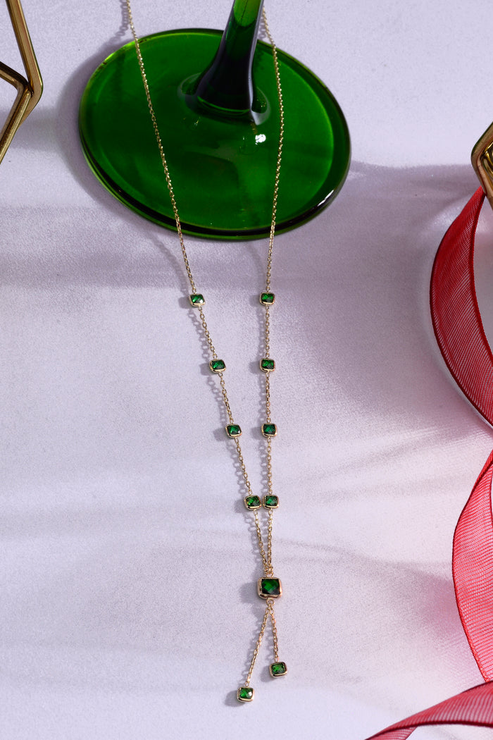 Emerald Path Bracelet - 14K Solid Gold