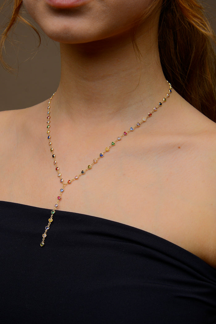 Bolek Y Necklace - 14K Solid Gold