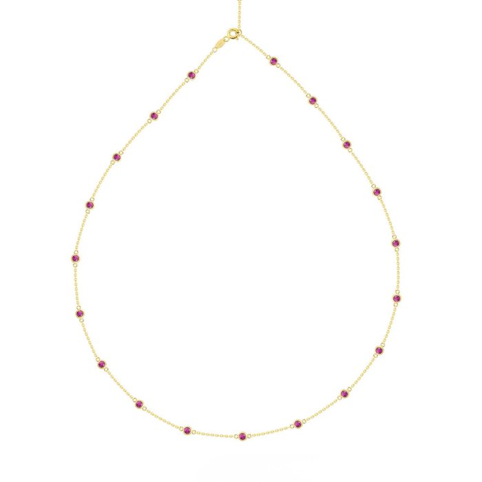 Fuchsia Station Necklace