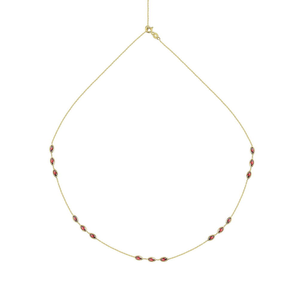 Red Marquise Necklace