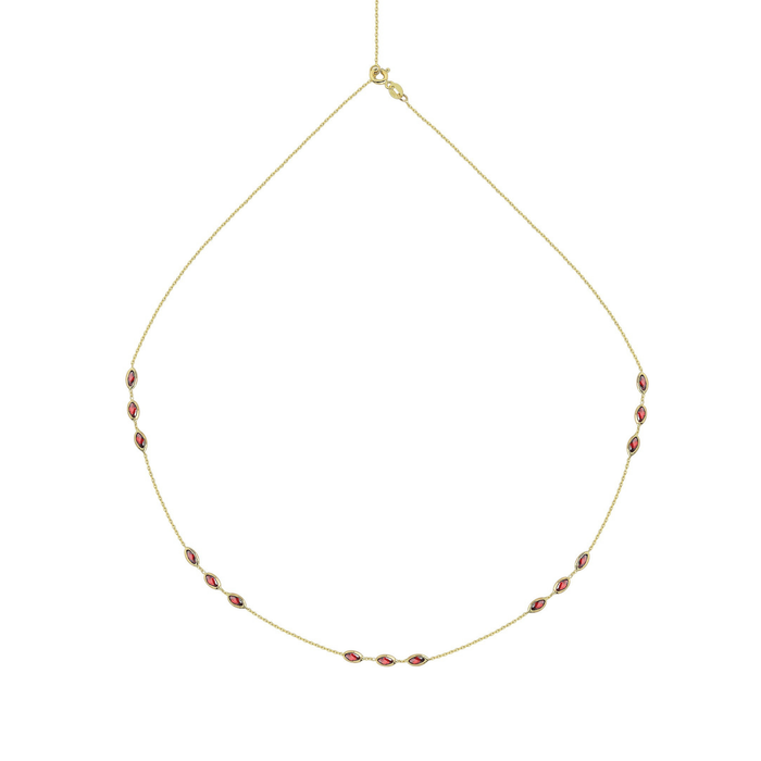 Red Marquise Necklace