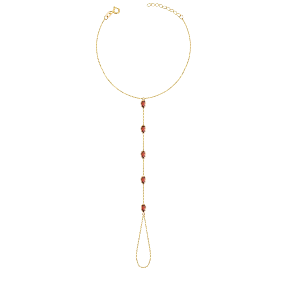Pomegranate Trail Hand Chain