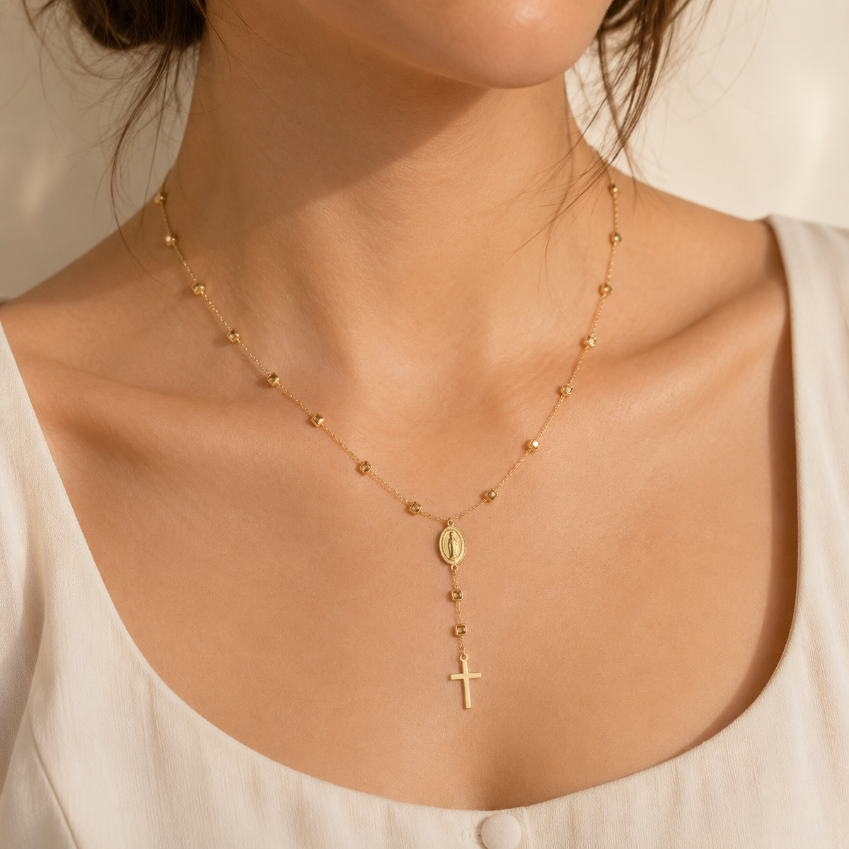 Sacred Grace Rosary Necklace