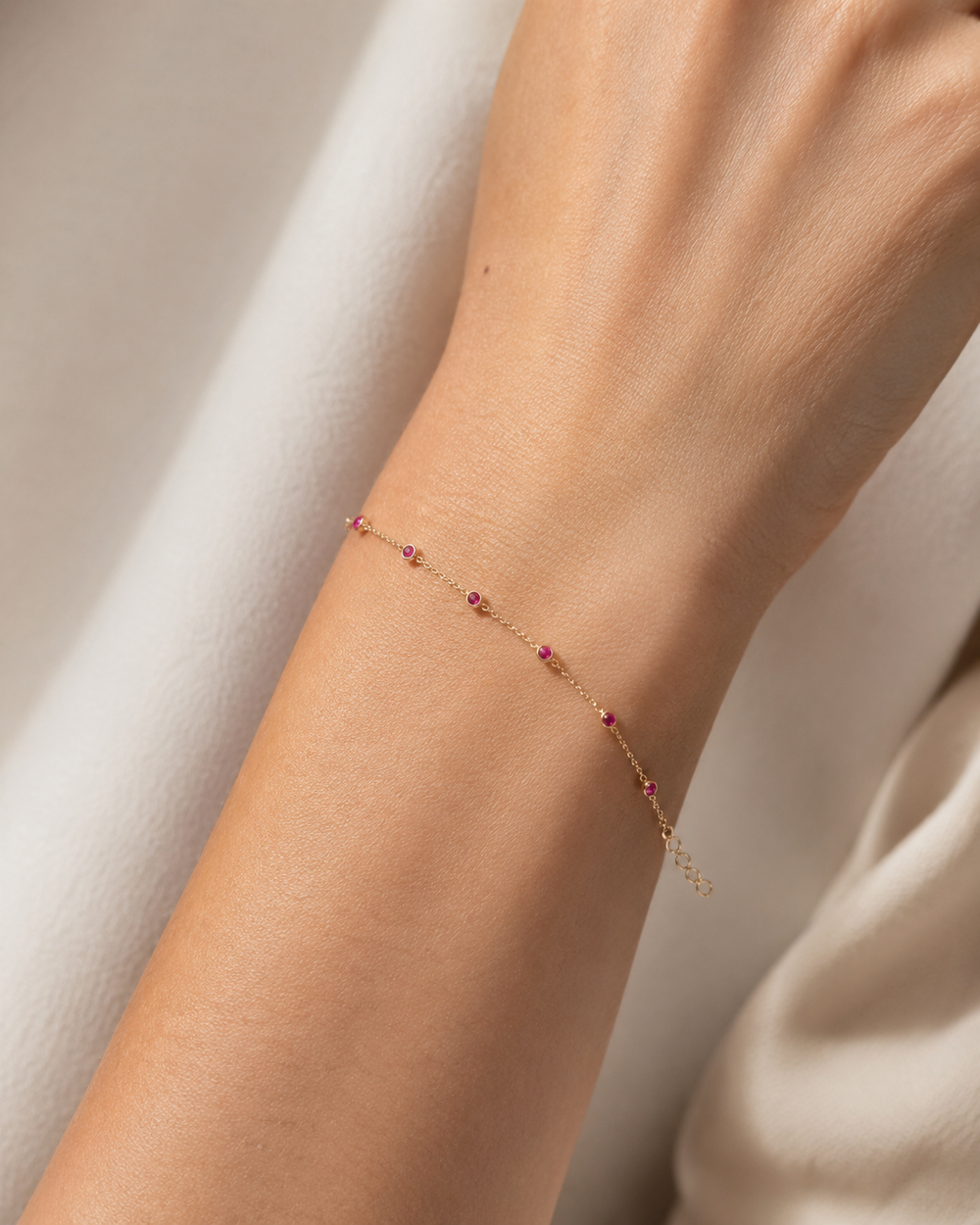 Fuchsia Station Bracelet