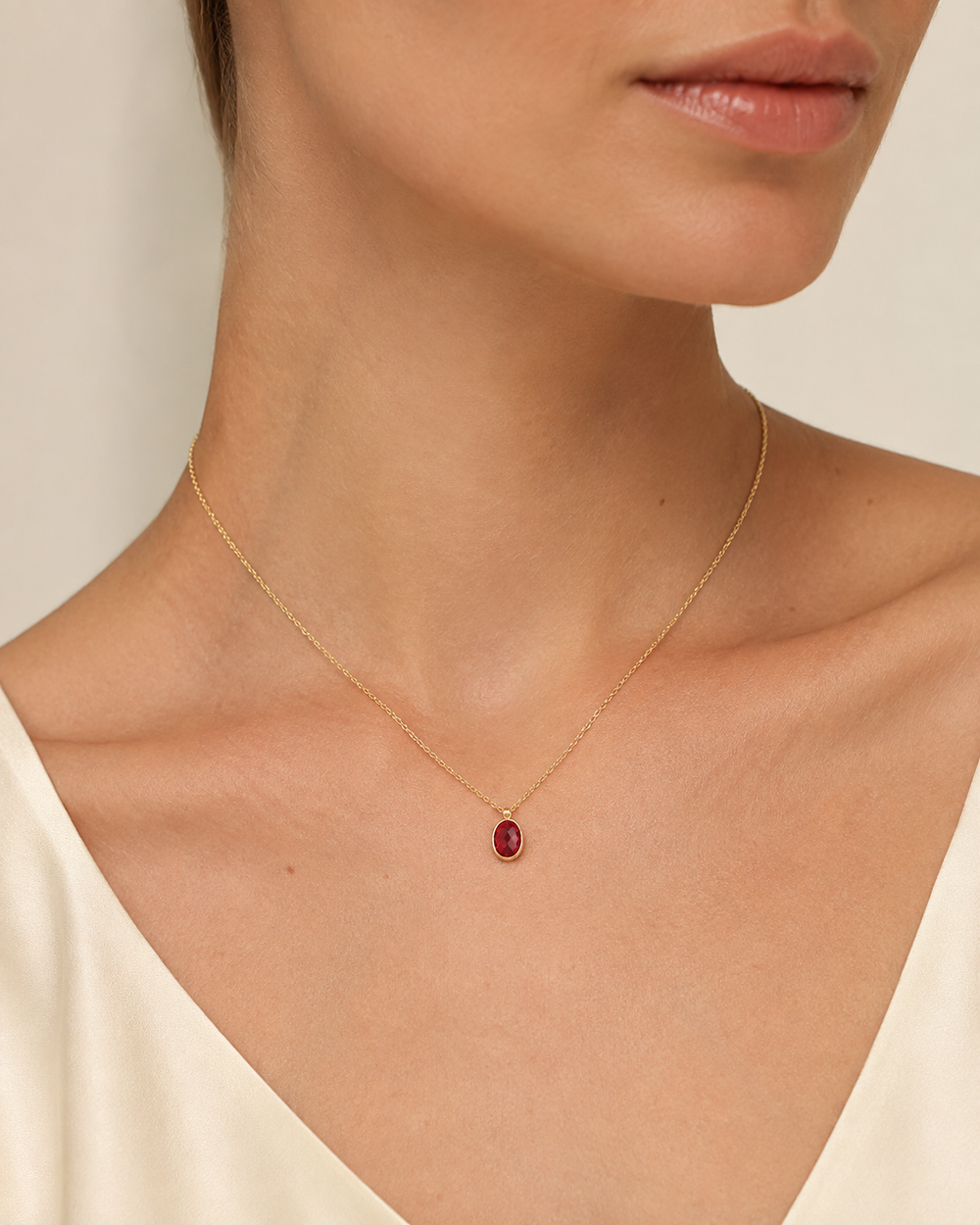 Red Bloom Necklace