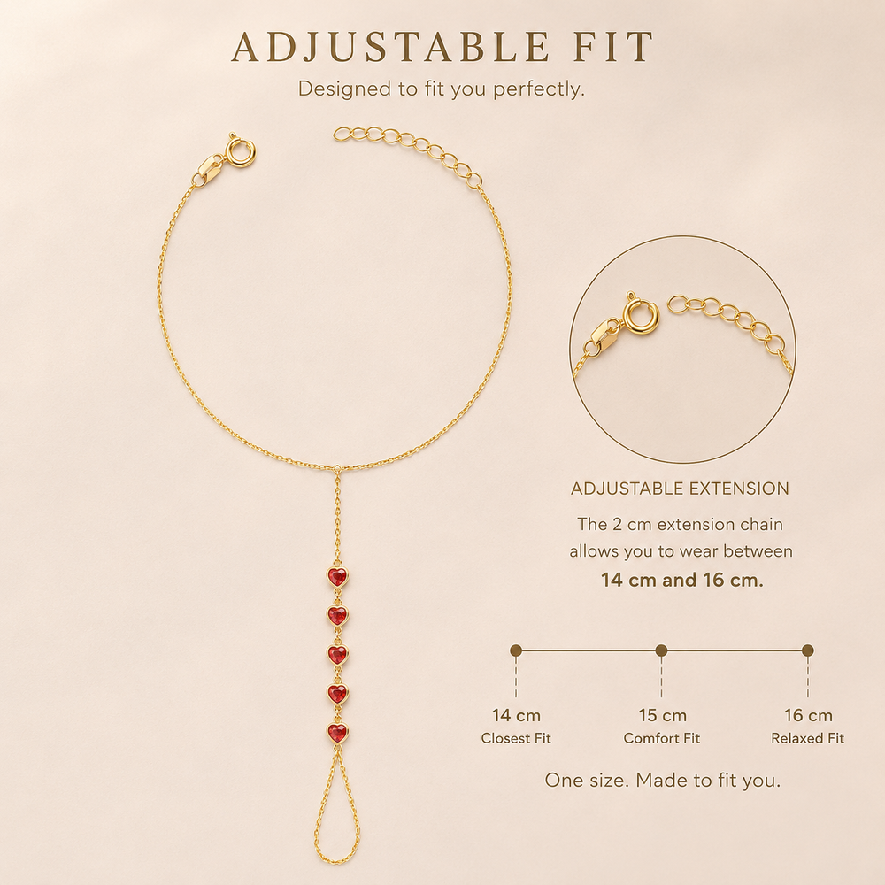 Heartline Hand Chain