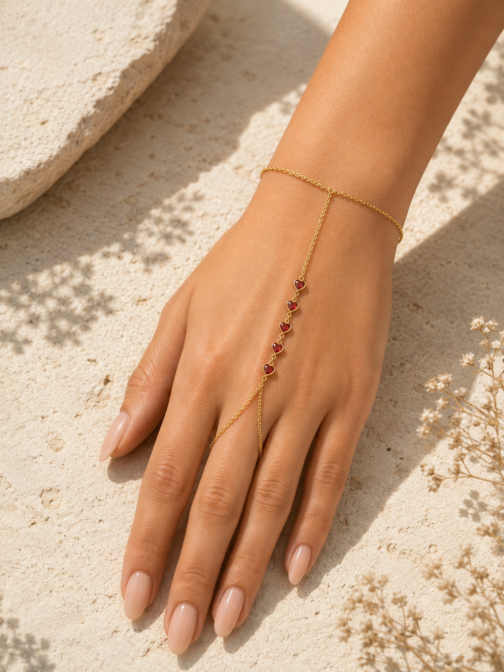 Heartline Hand Chain