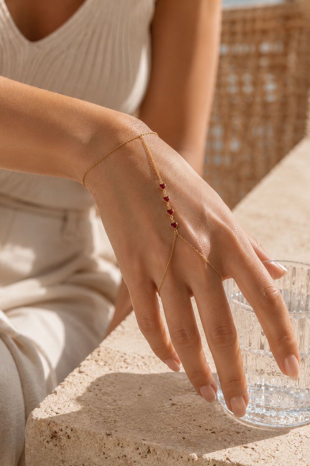 Heartline Hand Chain