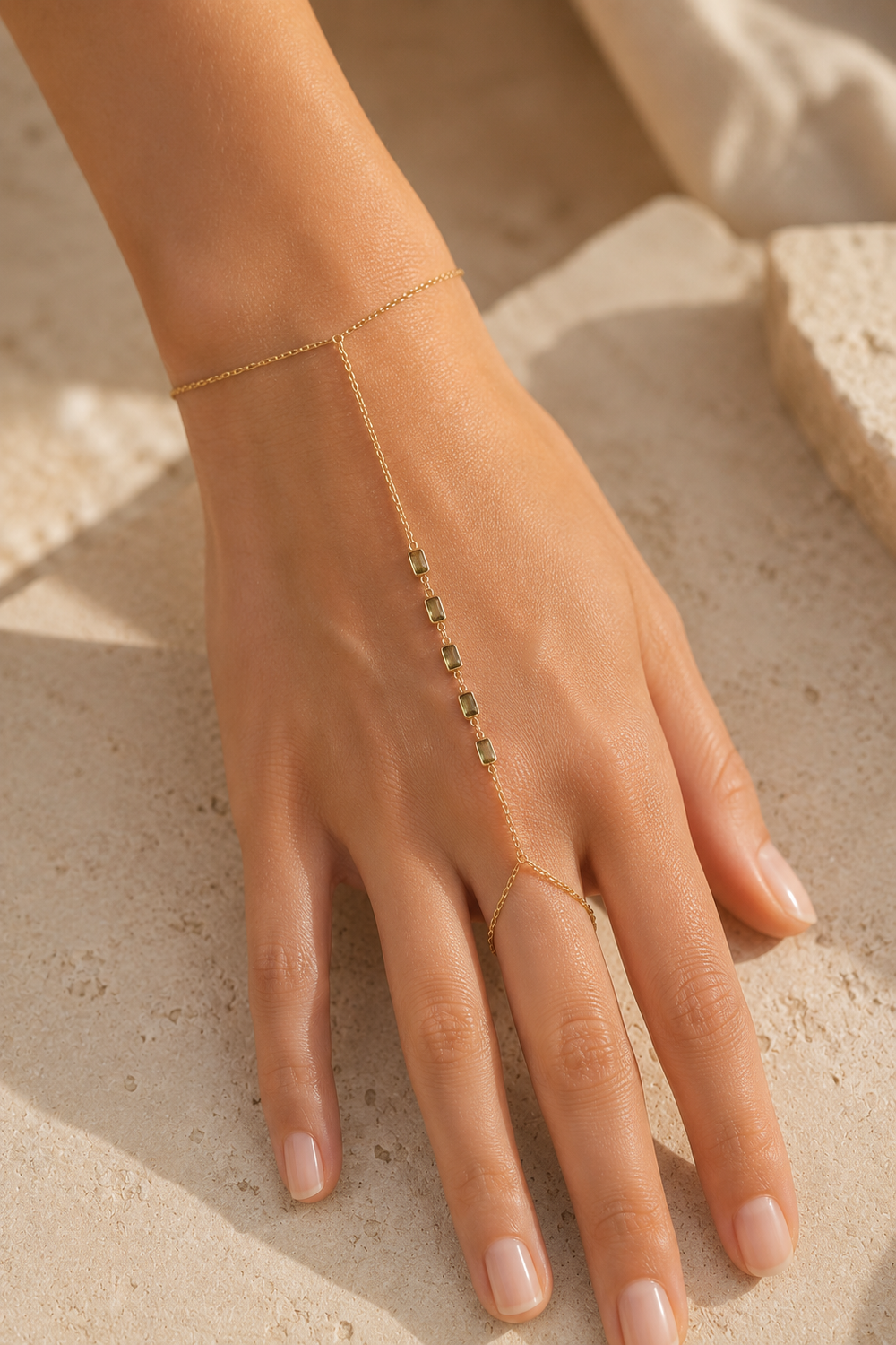 Smoke Quartz Hand Chain