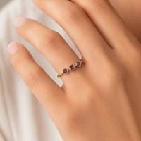 Amethyst Trilogy Ring