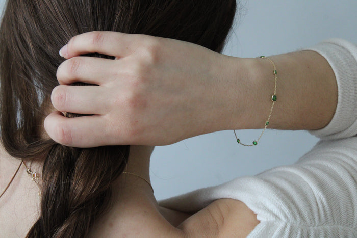 Smaragdpad Armband