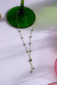 Smaragden Pad Ketting