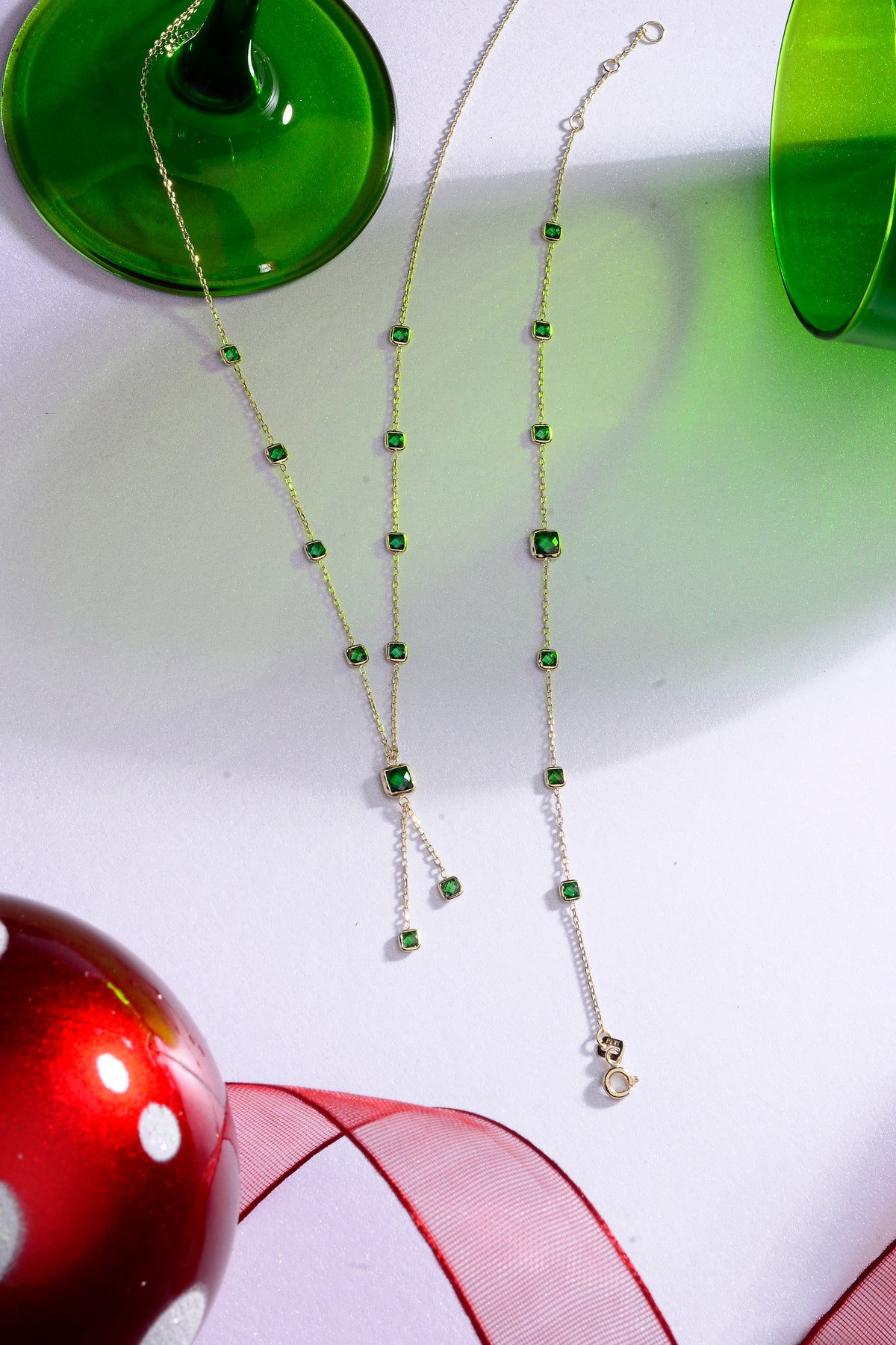 Smaragden Pad Ketting