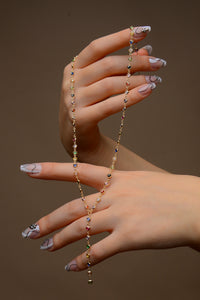 Bolek Y Necklace - 14K Solid Gold