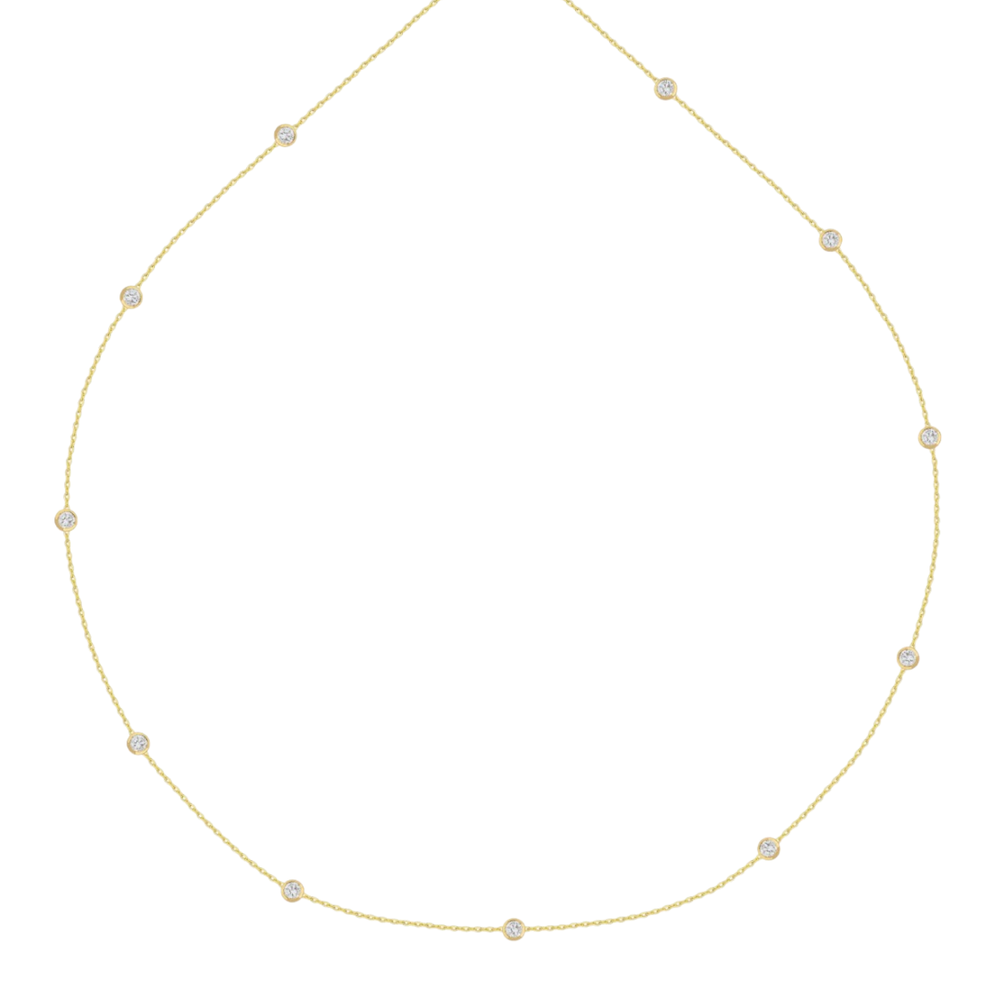 Round Lab-Grown Diamond Necklace