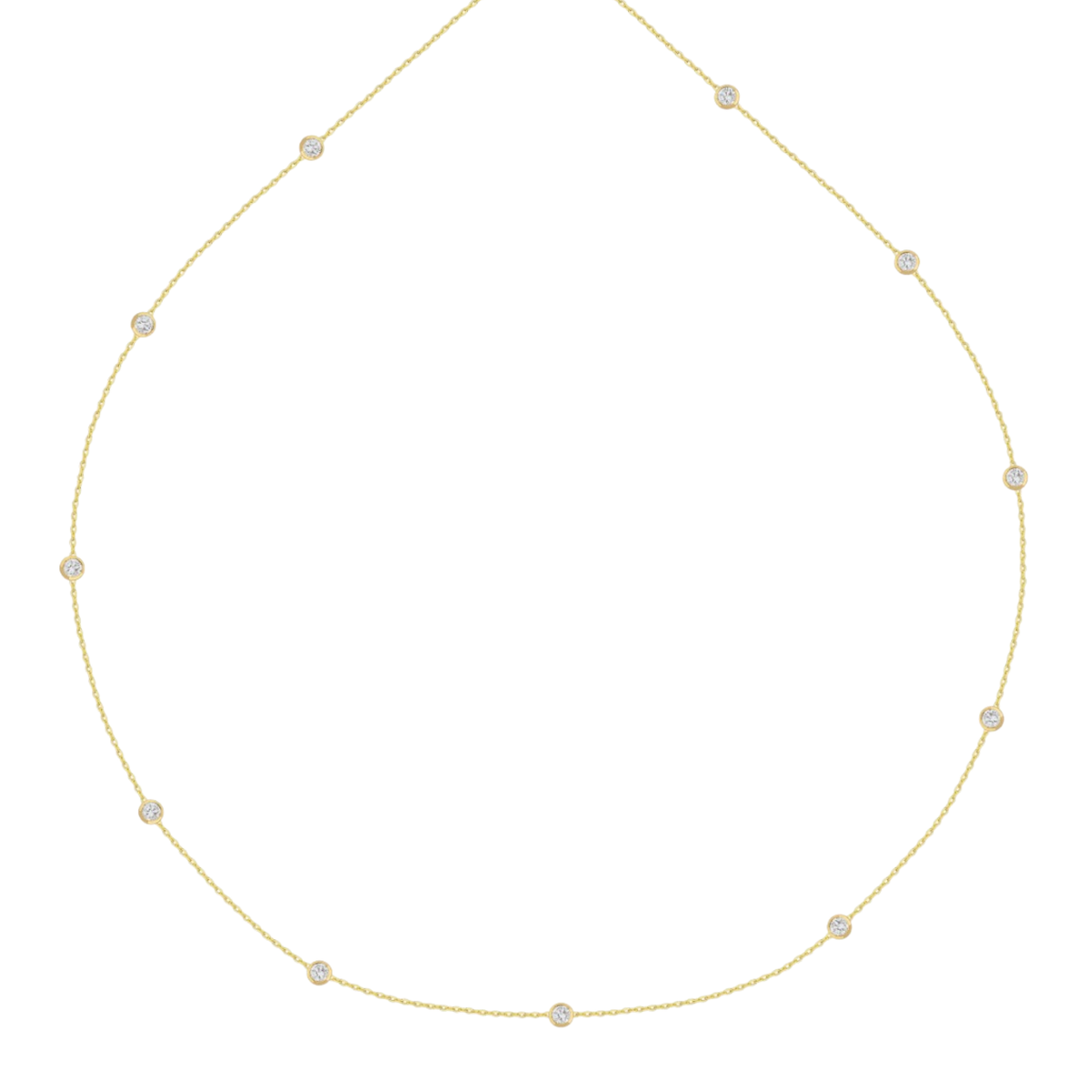 Round Lab-Grown Diamond Necklace