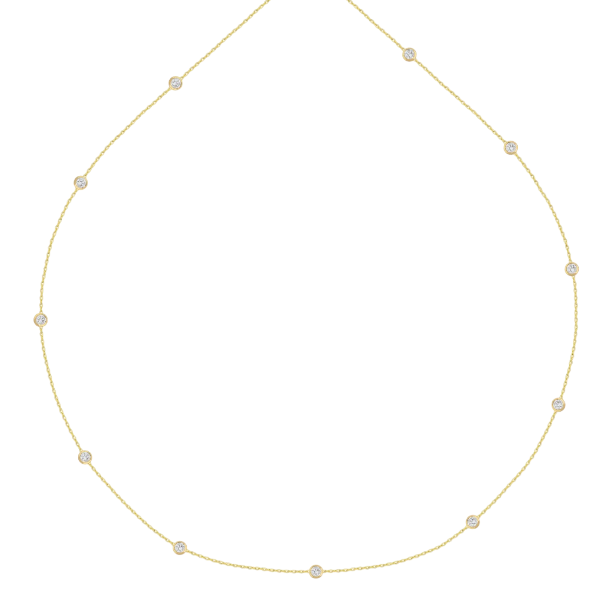 Round Lab-Grown Diamond Necklace