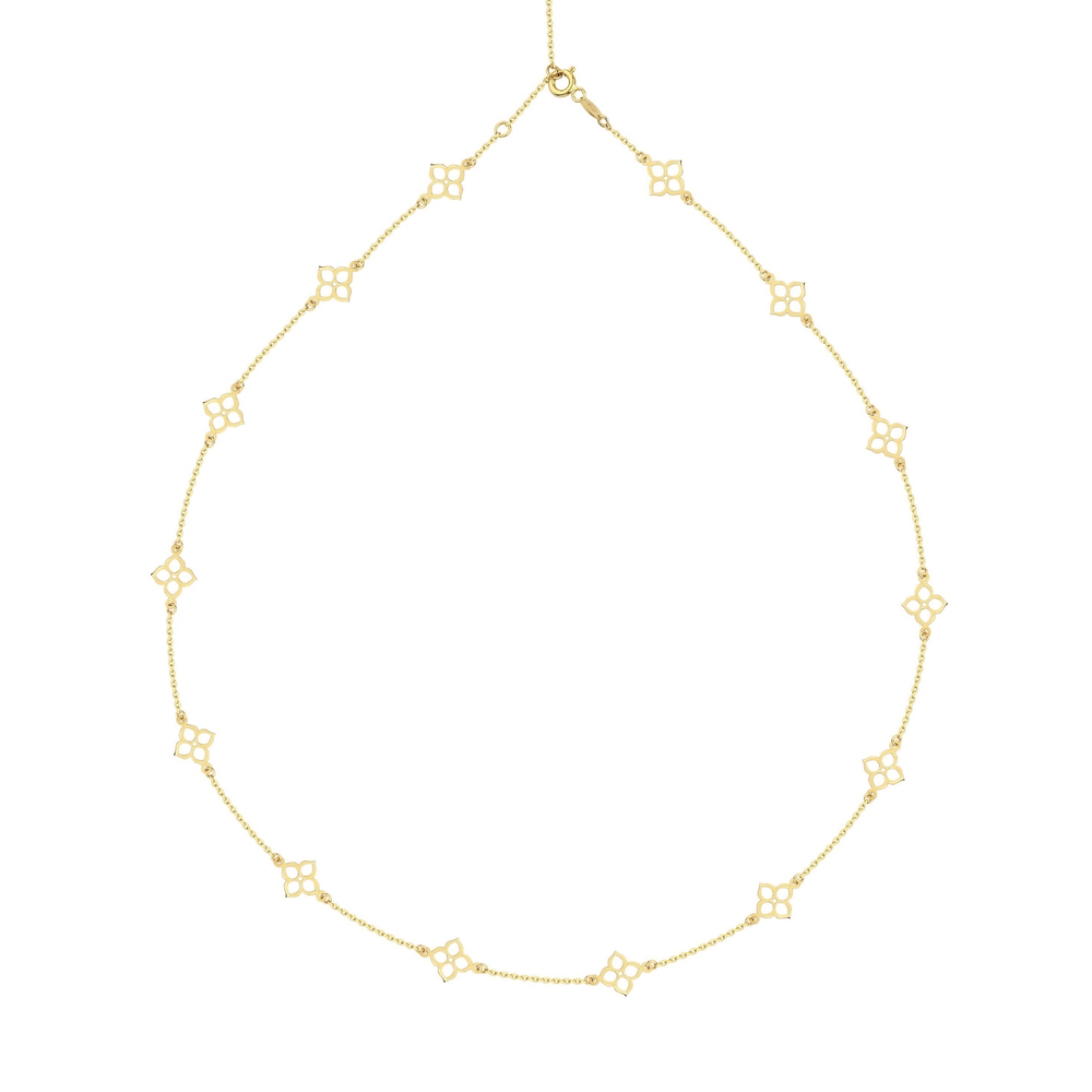 Quatrefoil Station Necklace
