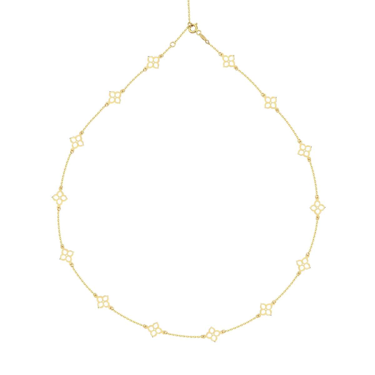 Quatrefoil Station Necklace