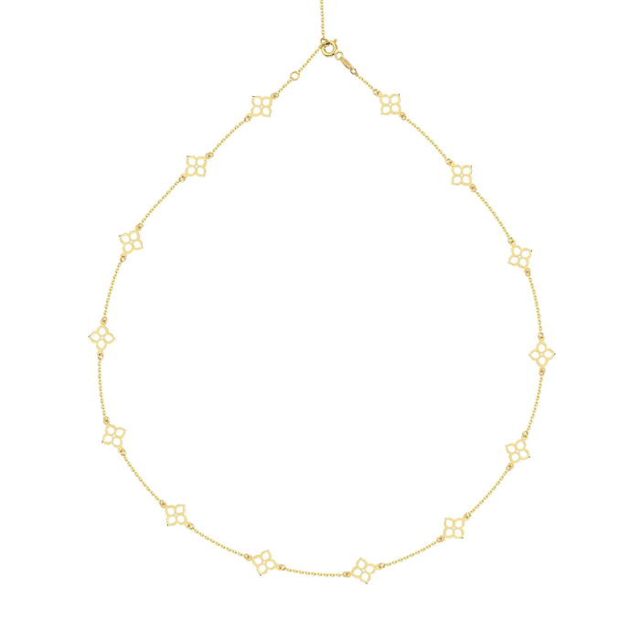 Quatrefoil Station Necklace