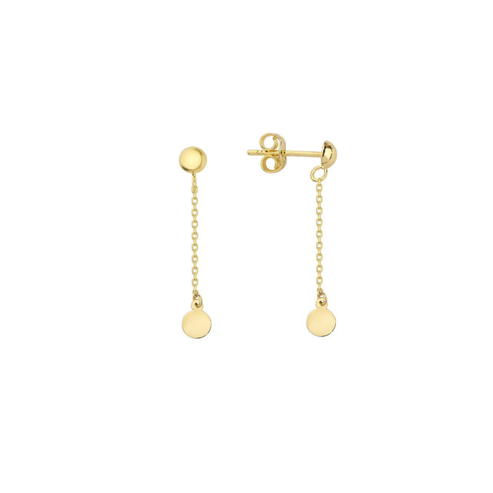 Golden Disc Earring