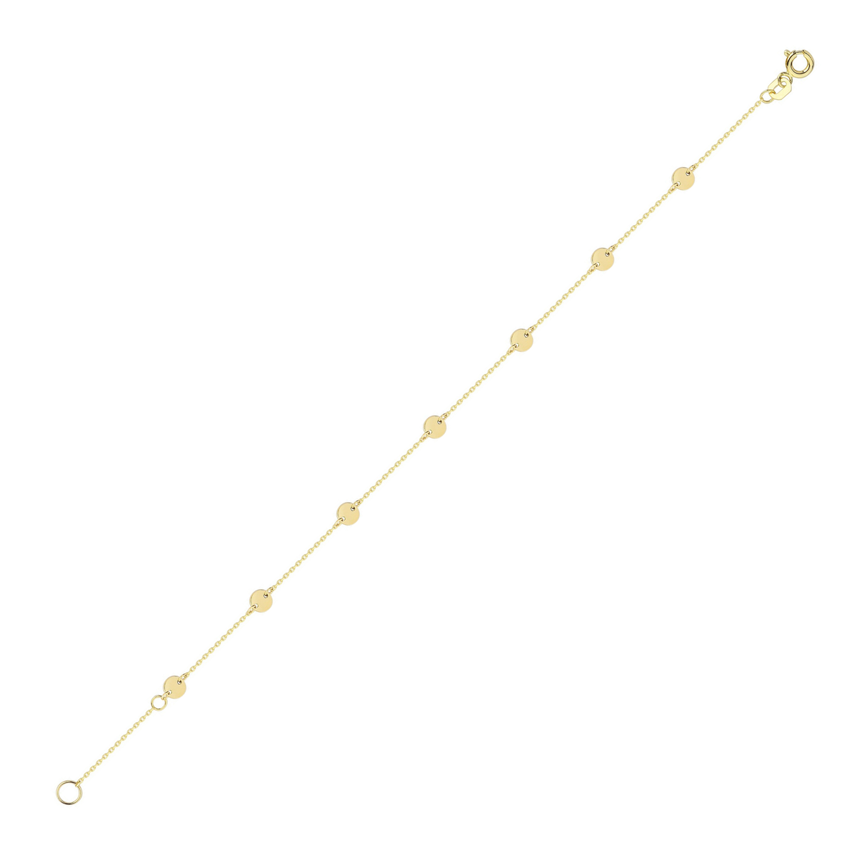 Gold Disc Bracelet