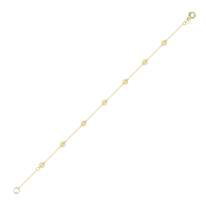 Gold Disc Bracelet